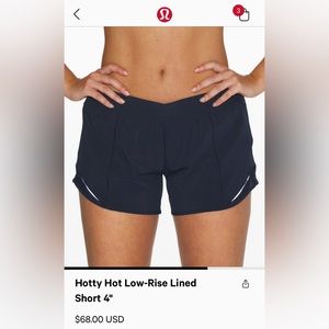 HOTTY HOT 4 INCH NAVY BLUE